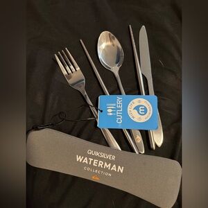 Quiksilver Waterman Mizu Silver Cutlery Set